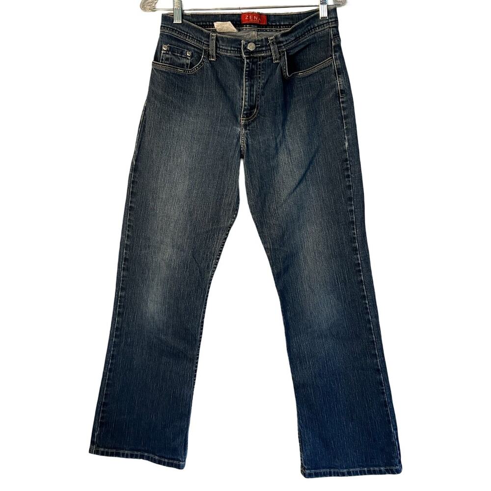 Vintage Y2K Zena Jeans Womens Bootcut Dark Wash Mid Rise 2000s Denim Size 29"